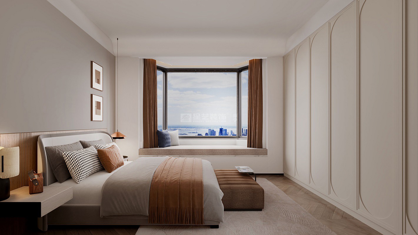 大唐臻觀190平現(xiàn)代輕奢風格臥室裝修效果圖