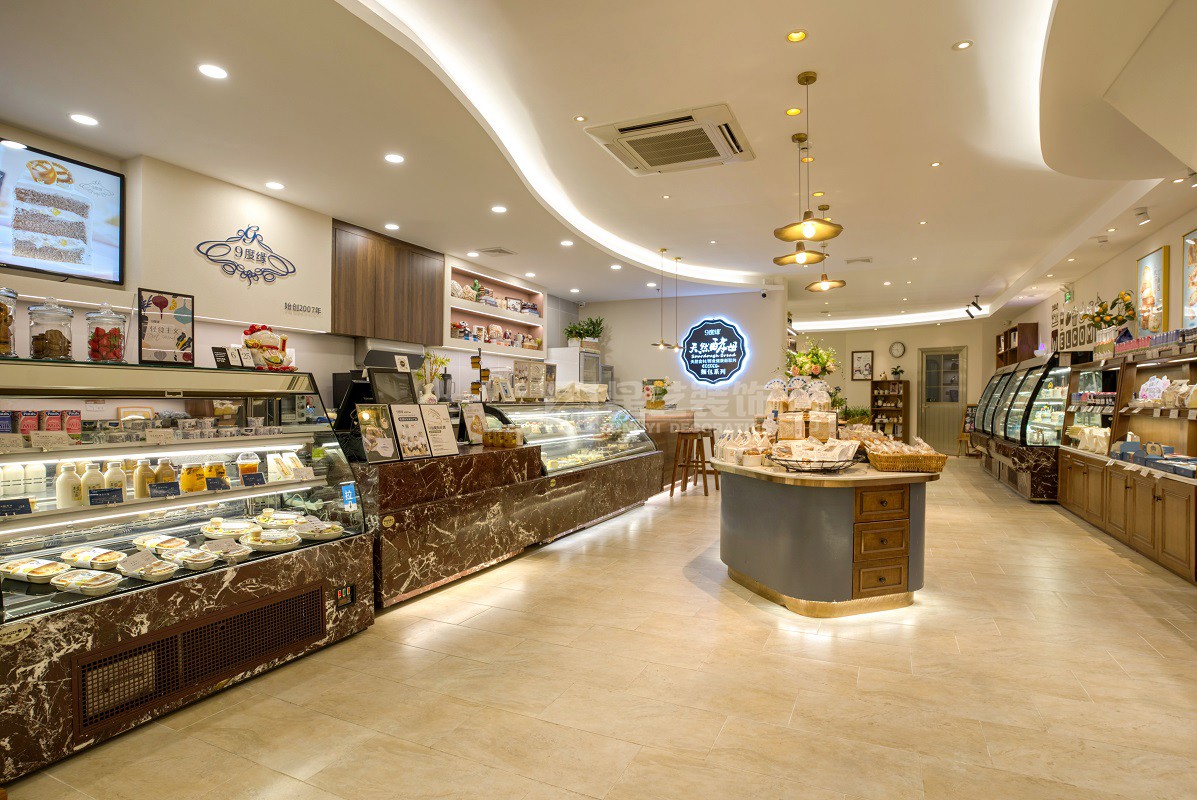 9度緣蛋糕店120平裝修詫寂風(fēng)