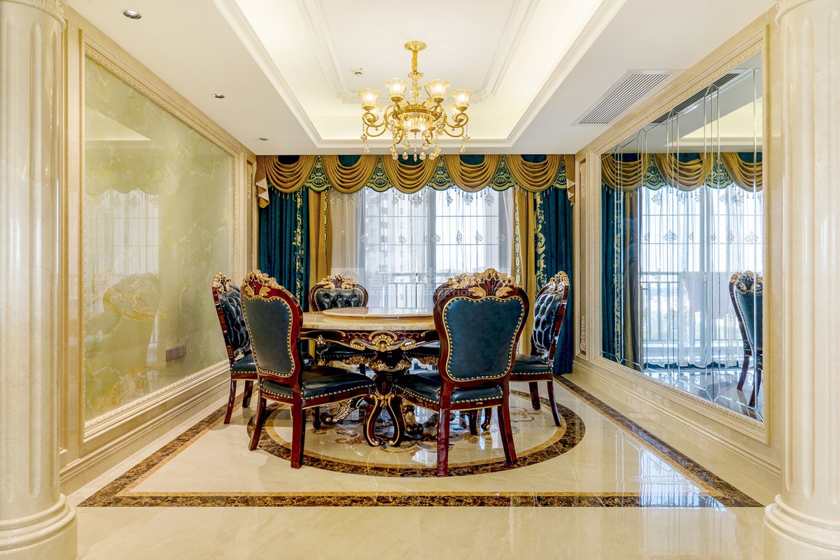 西園悅府223平歐式風格餐廳裝修