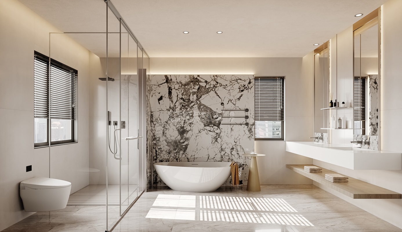 金源墅400平現(xiàn)代風格衛(wèi)生間裝修效果圖