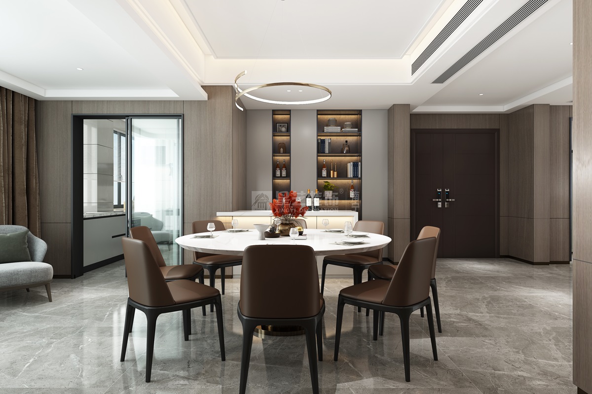 青山府346平現(xiàn)代風(fēng)格餐廳裝修效果圖