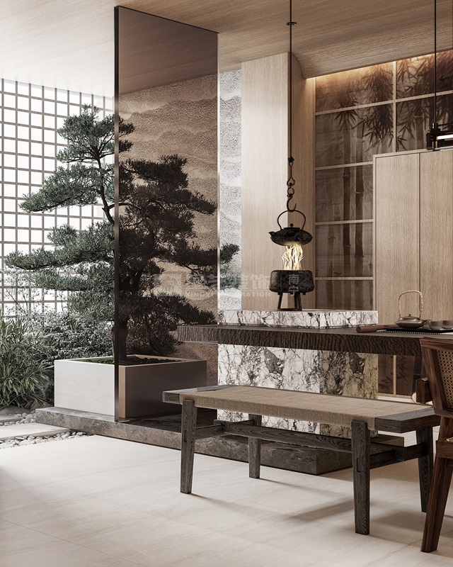 金源墅400平現(xiàn)代風格茶室裝修效果圖