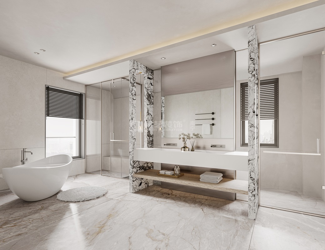 金源墅400平現(xiàn)代風格衛(wèi)生間裝修效果圖