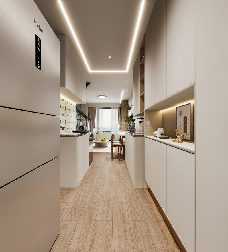 建發(fā)央著65平loft現(xiàn)代風格入戶玄關裝修效果圖