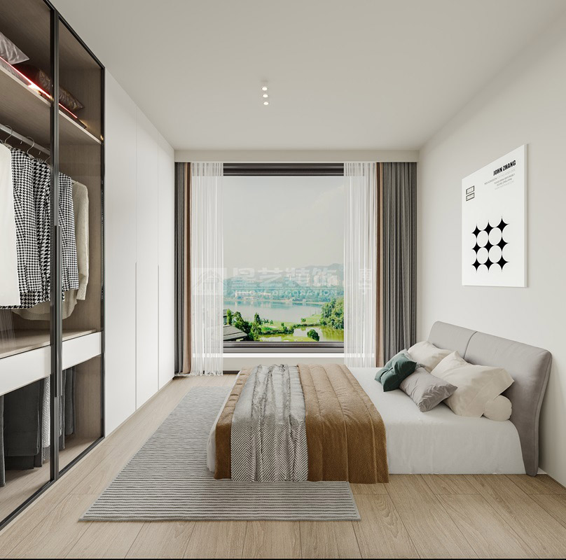 建發(fā)央著65平loft現(xiàn)代風格客廳裝修效果圖