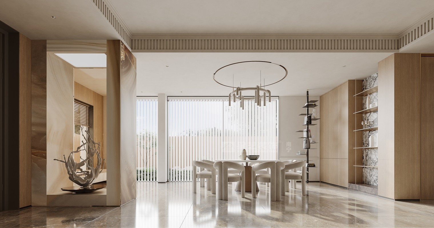 金源墅400平現(xiàn)代風格餐廳裝修效果圖