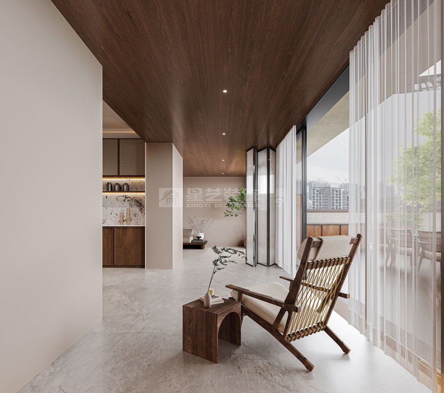 大唐臻觀260平現(xiàn)代風(fēng)格陽臺裝修效果圖