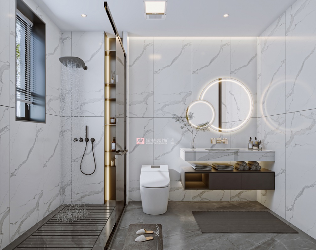 萬(wàn)象華府140平衛(wèi)生間裝修效果圖