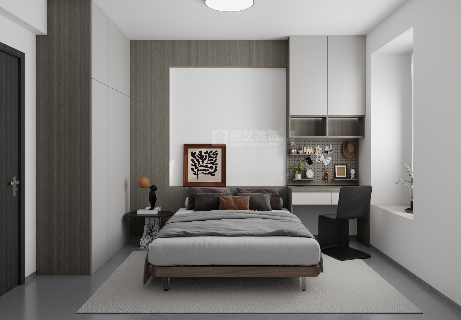 財(cái)富廣場(chǎng)120平現(xiàn)代風(fēng)格臥室裝修效果圖