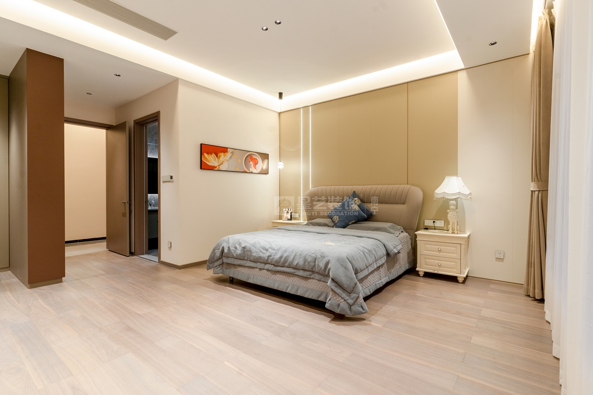 美泉1612 230平現(xiàn)代輕奢臥室裝修實景