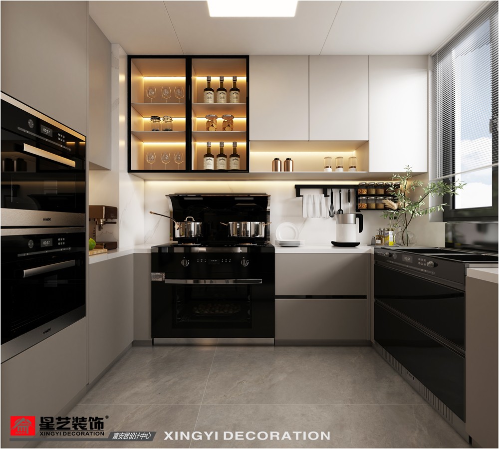 廣源悅府135平廚房現(xiàn)代簡(jiǎn)約裝修效果