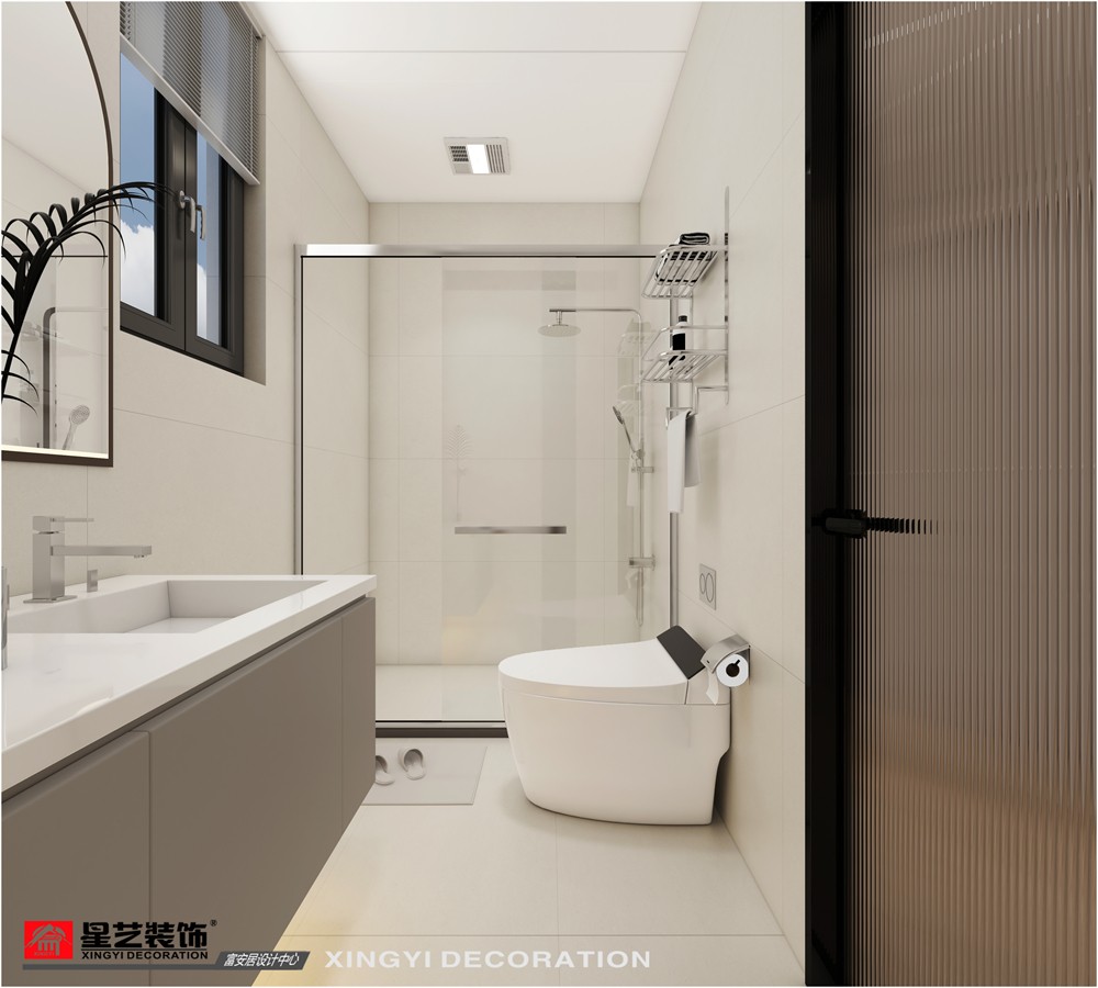 廣源悅府135平次衛(wèi)現(xiàn)代簡(jiǎn)約裝修效果