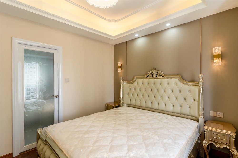 盛科城120平法式裝修臥室實景