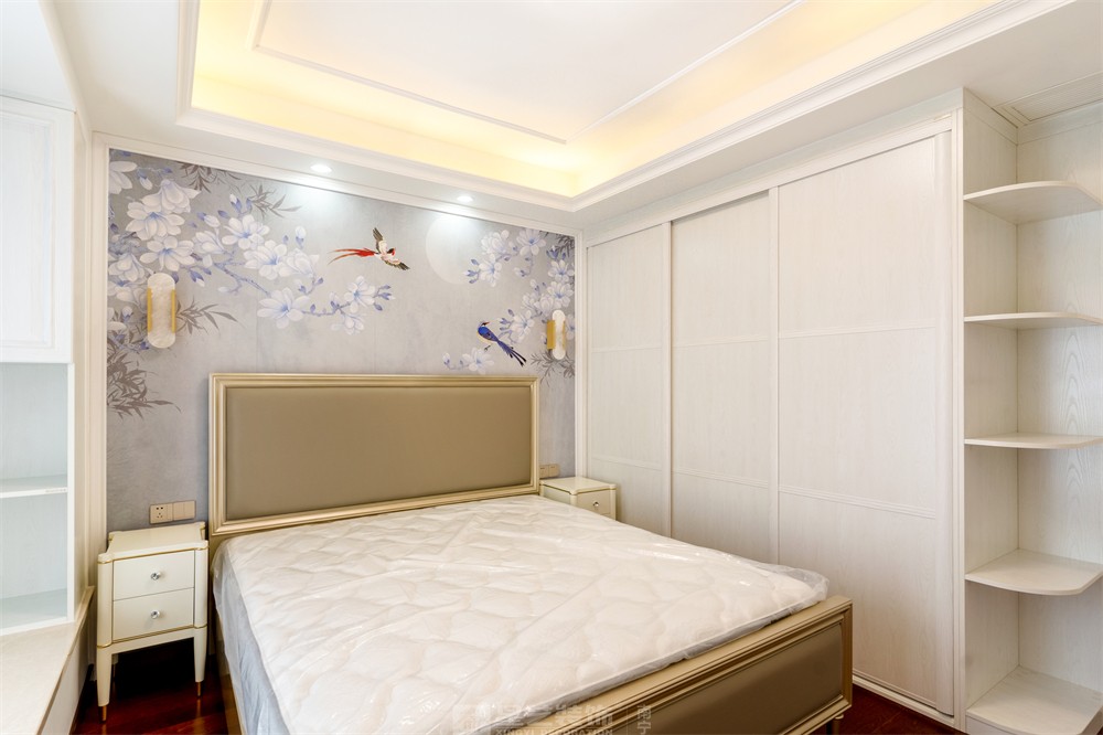 盛科城120平法式裝修臥室實景