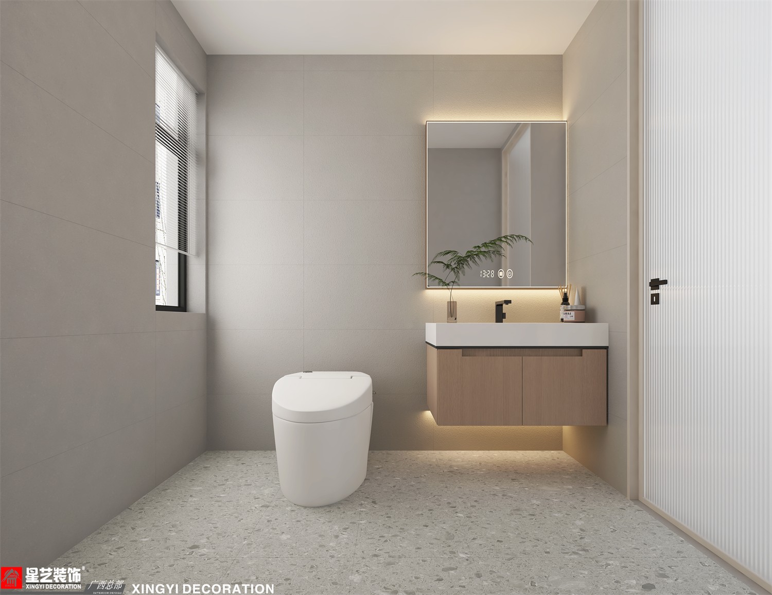 銀光御品126平現(xiàn)代簡約衛(wèi)生間裝修效果圖