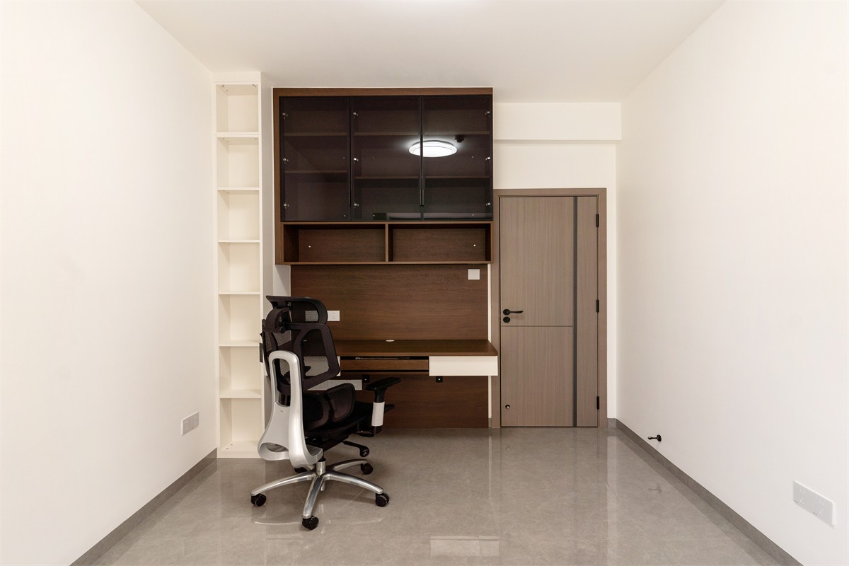 匠心苑140平 現(xiàn)代風格書房裝修完工實景圖