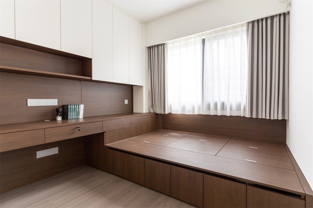 匠心苑140平 現(xiàn)代風格書房裝修完工實景圖