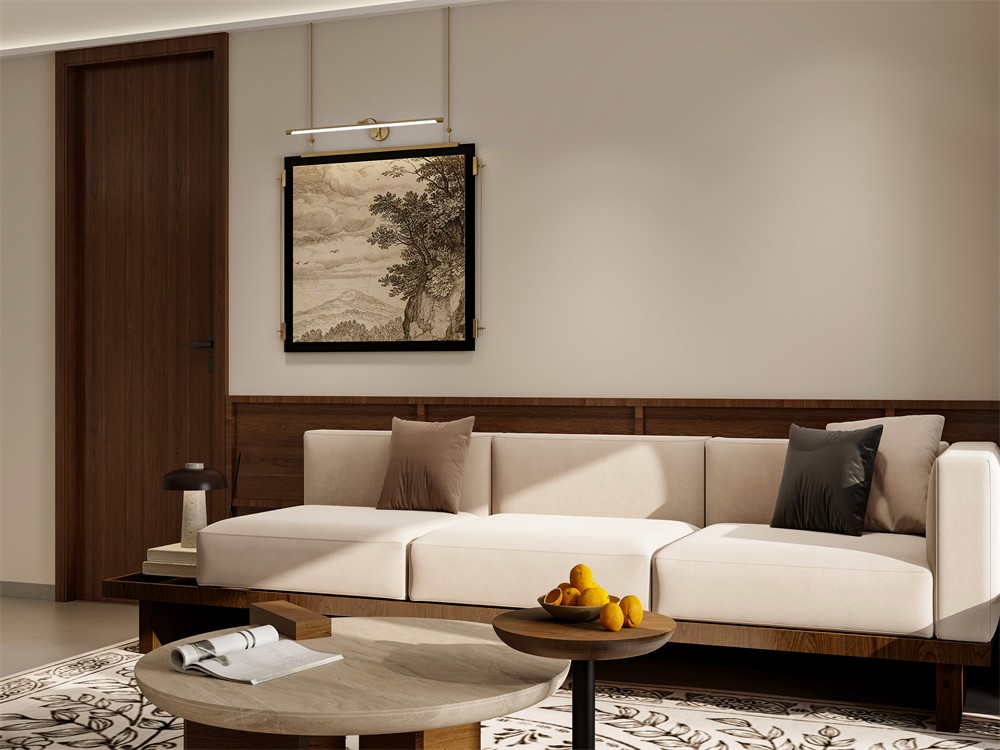 建工城140平現(xiàn)代風格客廳裝修效果圖