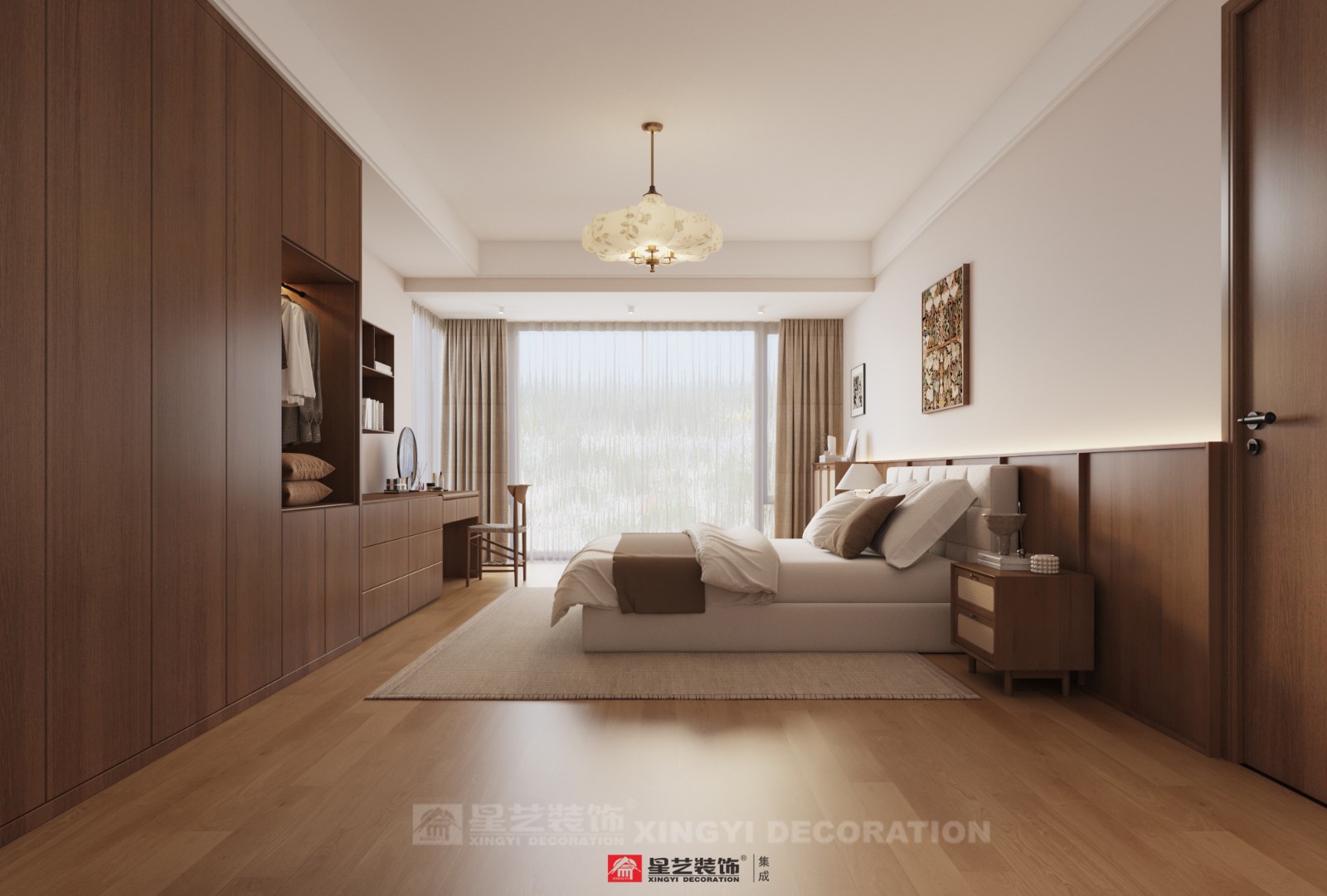 建發(fā)養(yǎng)云180平現(xiàn)代風(fēng)格臥室裝修效果圖