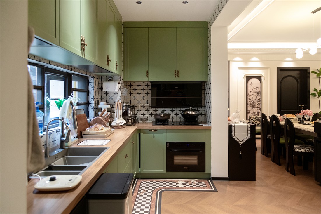 山漸青151平法式廚房裝修完工實(shí)景圖