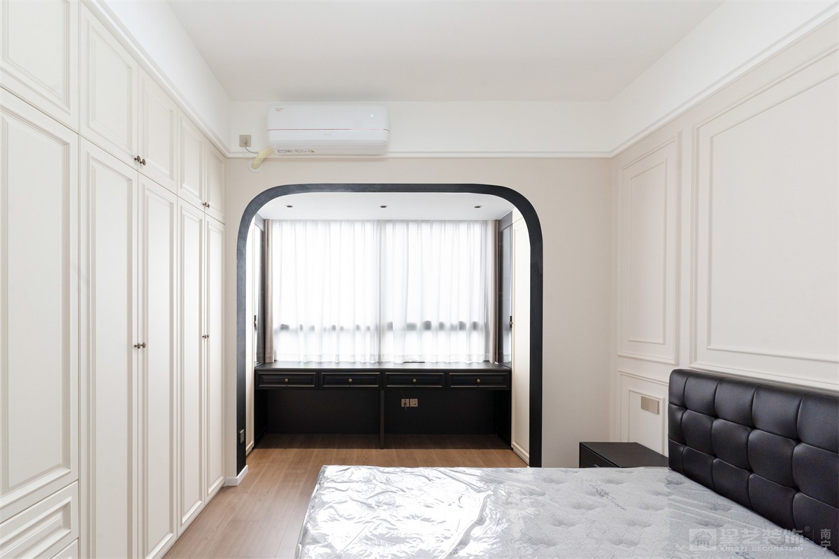 盛科城152平奶油風(fēng)臥室裝修完工實景圖