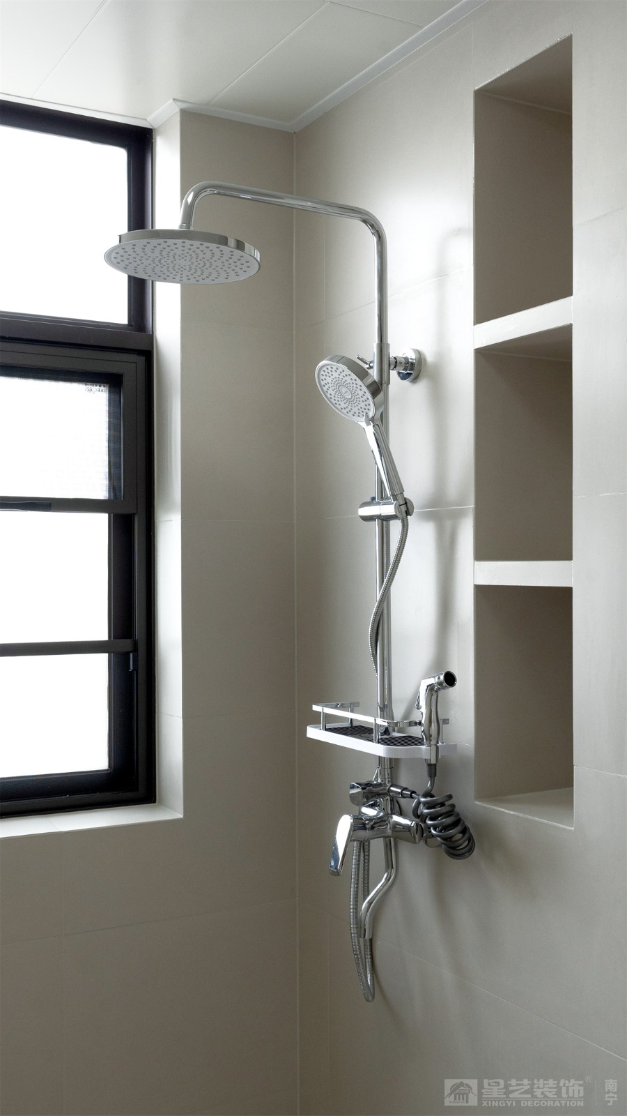 盛科城152平奶油風(fēng)衛(wèi)生間裝修完工實景圖