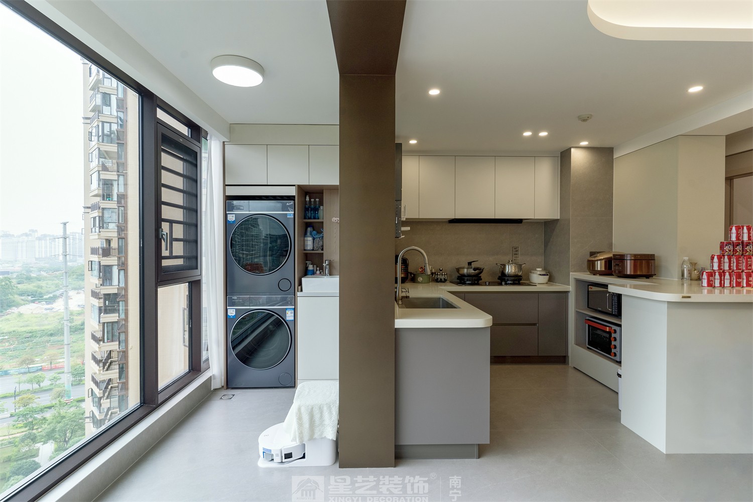 龍光天瀛140平意式輕奢廚房裝修完工實景圖