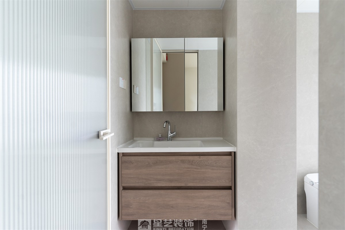 金科博翠山180平中古風裝修衛(wèi)生間完工實景圖