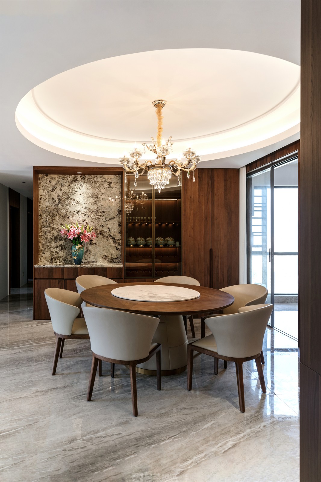 東方皇城260平簡約中式餐廳完工裝修實景圖